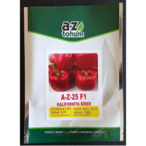 AZ 25 F1 Kırmızı Kalifornia Tipi Biber Tohumu