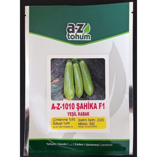 AZ 1010 F1 Şahika Yeşil Kabak Tohumu
