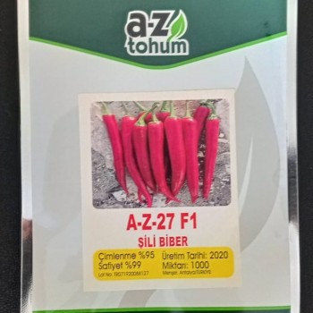 AZ 27 F1 Şili Biber Tohumu