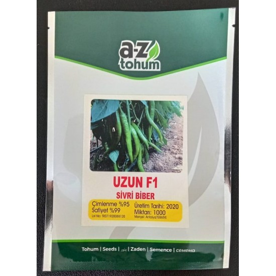Uzun F1 Sivri Biber Tohumu