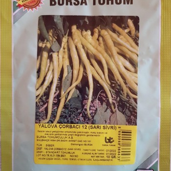 Yalova Çorbacı Sarı Sivri Biber Tohumu