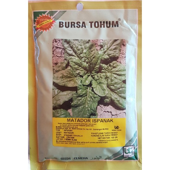 Matador Standart Ispanak Tohumu