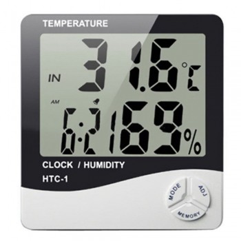 Dijital Termometre Sıcaklık Ve Nem Ölçer Masa Saati Alarm